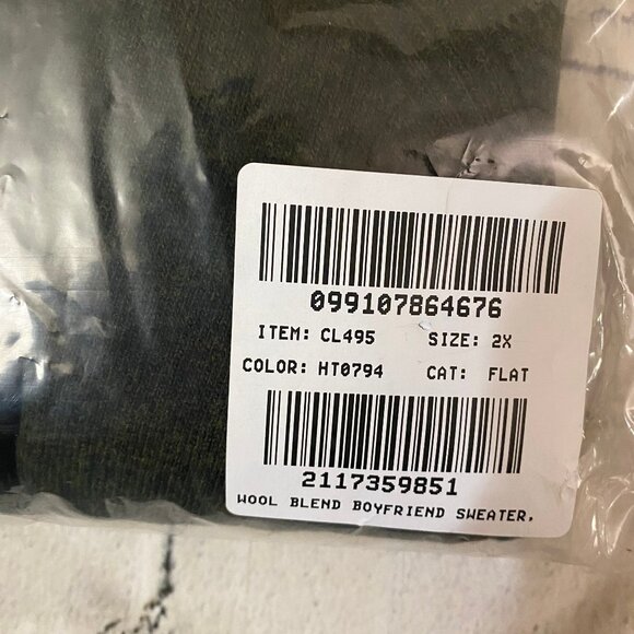 J. Crew Wool-blend boyfriend sweater 2X - Picture 5 of 7